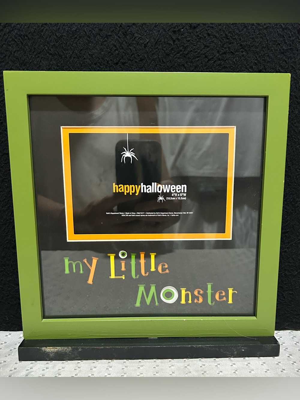 My Little Monster Table Top Happy Halloween Picture Frame 9x7.5x2 “